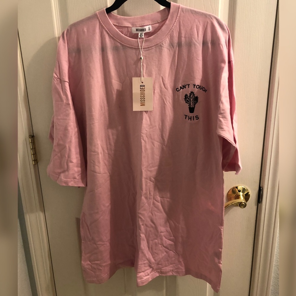 NWT missguided cactus oversized night tee